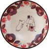 Moomin Salad Cereal and Plate Trio 17cm Diameter X PeriA Gift Perfect for or As a Made In Product Bowl, Bowl, (3-Piece Set) Approx. 4.5cm Deep. Set.