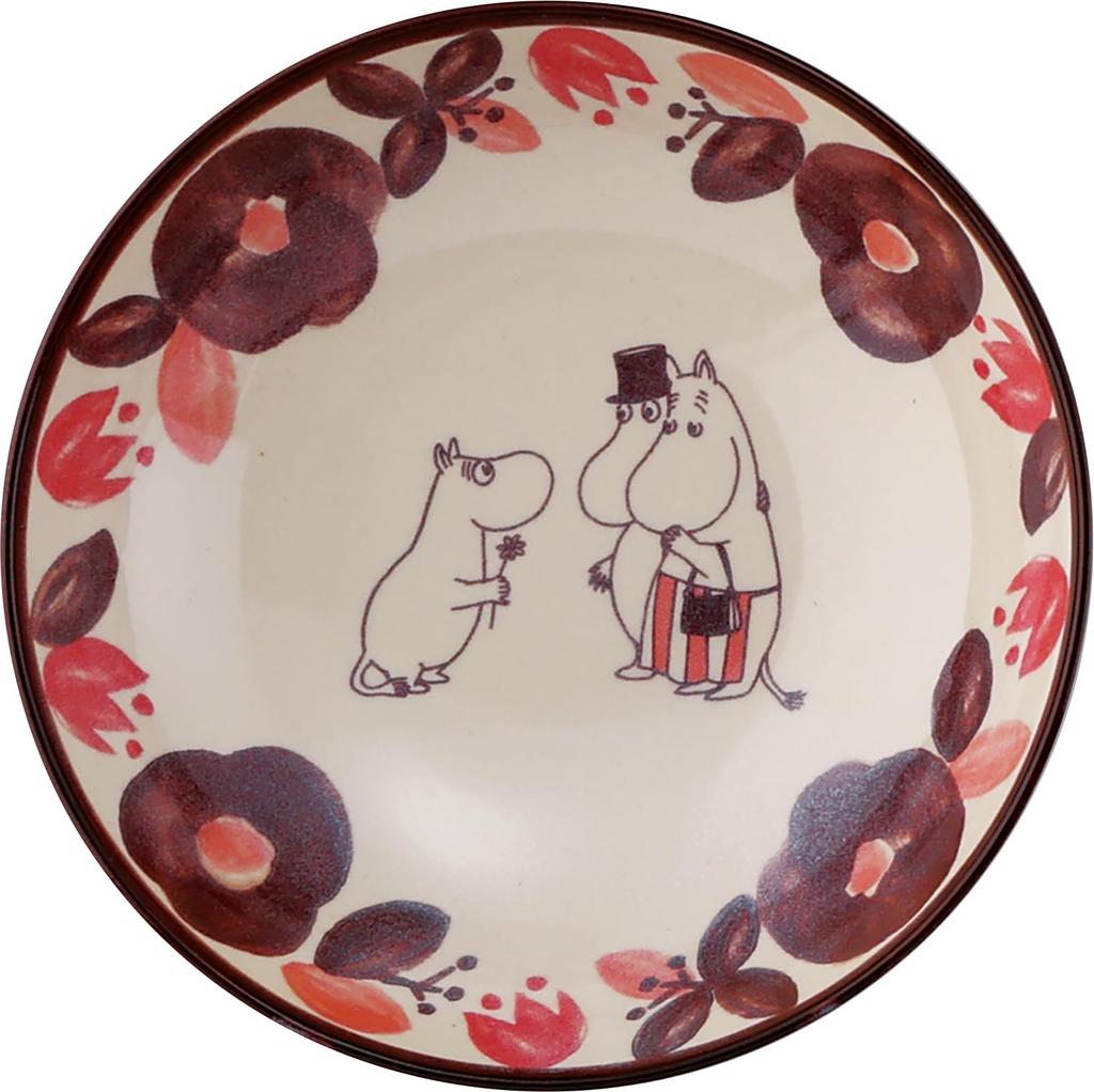 Moomin Salad Cereal and Plate Trio 17cm Diameter X PeriA Gift Perfect for or As a Made In Product Bowl, Bowl, (3-Piece Set) Approx. 4.5cm Deep. Set.