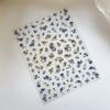 Blue White Porcelain Chinese Style Sticker 3D Self Adhesive Nail Art Sticker Flower Silverback Adhesive Manicure Decal Salon Diy