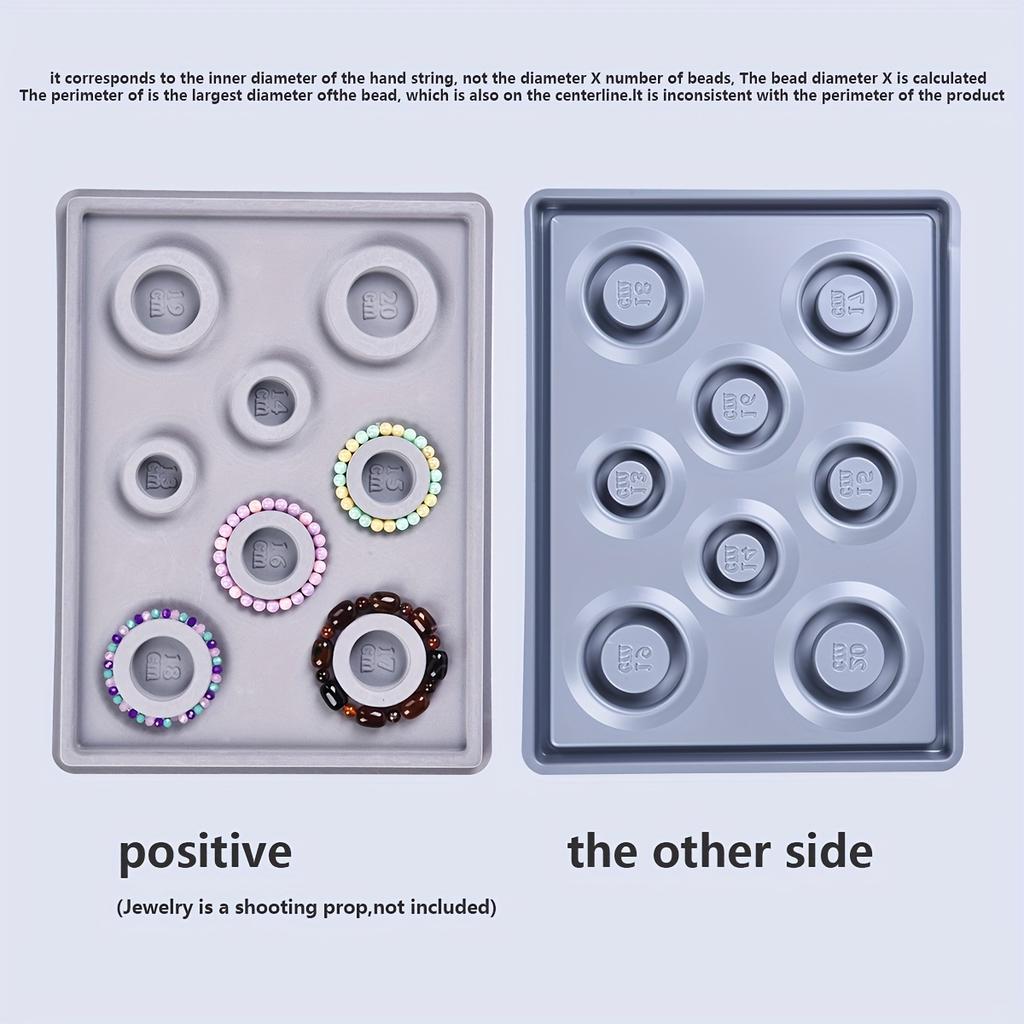 1Pc Plastic Material Jewelry Design Plate Suitable for Bracelet Necklace DIY Making