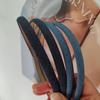 2pc European and American Denim Vintage Hairbands Headbands for Women Girls Bezel for Party Gift Korean Hair Bands Accessories