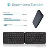 Oem Arabisch Spanisch Taschenformat USB Mini Bluetooth Faltbare Tastatur Doppelt faltbare Tastatur Faltbare Bluetooth-Tastatur