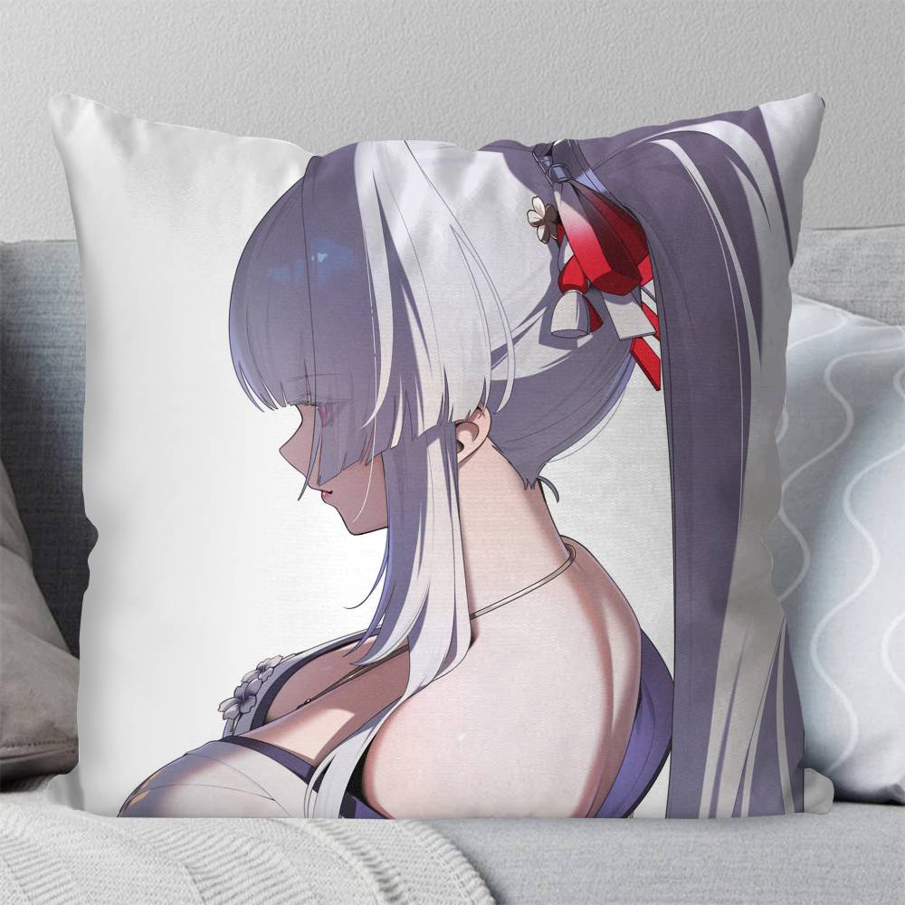 Hiyuki Anime Wwuthering Waves Pillow Case Fashion Square Pillowcase Bedroom Sofa Room Ins Decoration Leisure