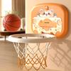 Indoor Mini Basketball Hoop Toy with LED Scoreboard Adjustable Height Wall Mount Basketball Shoot Game Toddlers Boys Cartoon Animal Basketball Hoop