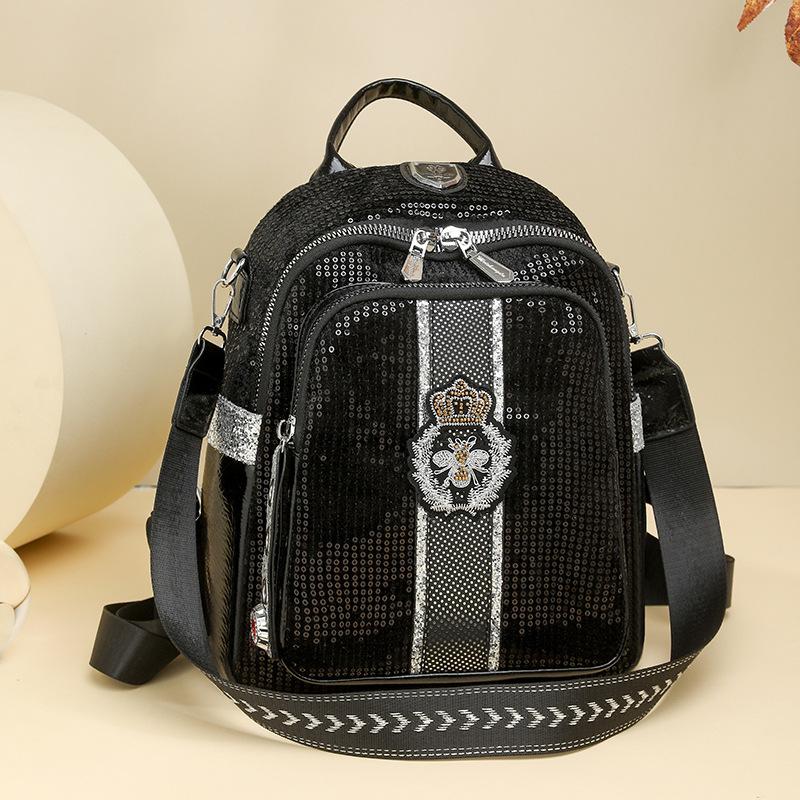 Personalized Sequined Backpack, Versatile Backpack for Both Casual and Formal Wear, Single Shoulder and Double Shoulder Bag