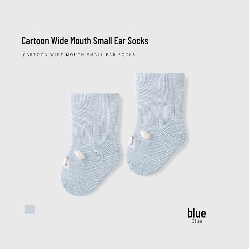 Autumn Combed Cotton Baby Socks - Breathable, Candy Colors, Antibacterial, Seamless Mid-Calf for Infants & Toddlers