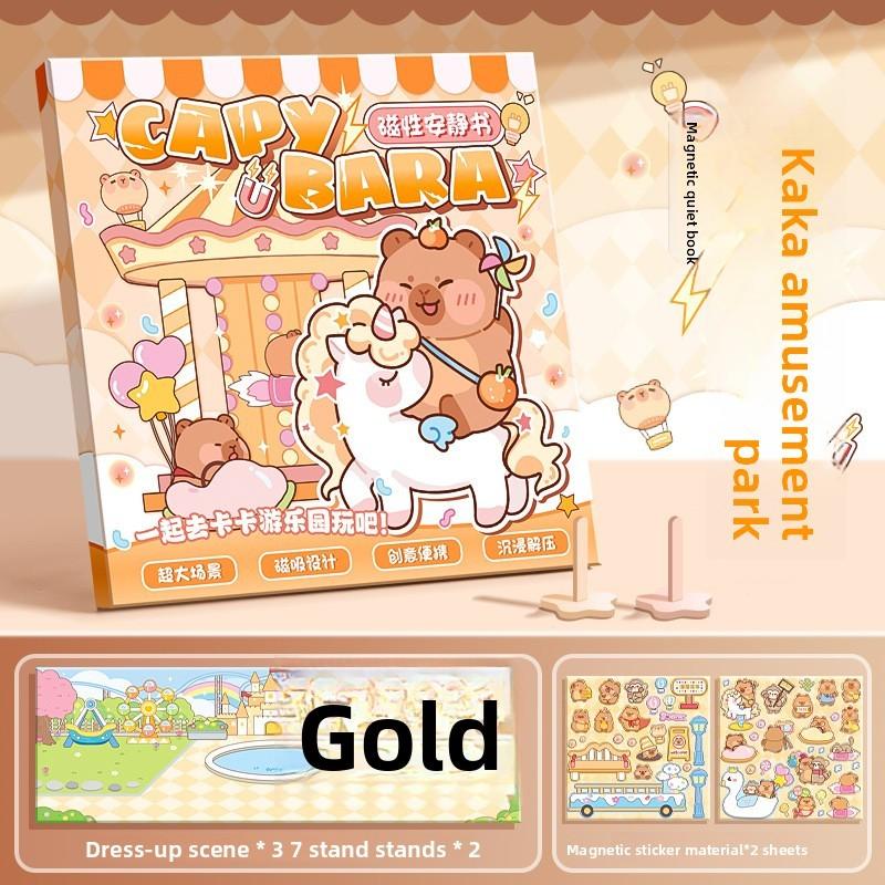 Livre Silencieux Magnétique Armoire de Princesse Avec Autocollants DIY Pour le Jeu Créatif des Enfants