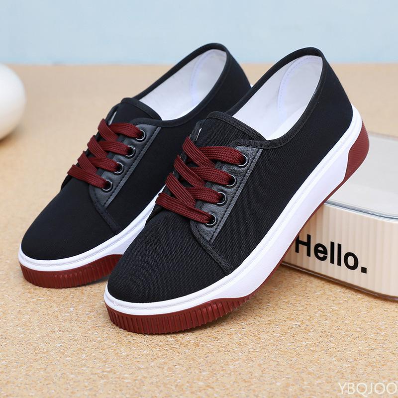 Fashion New Spring Casual Comfortable Canvas Shoes Fashionable Versatile Women's Flats Women's Vulcanized Shoes