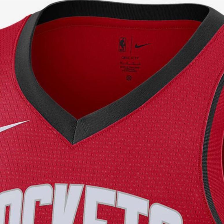 Nike NBA Team Print Jersey Tank Top Fan Edition 2022-2023 Season Signature Limited Edition Jabari Smith No. 1 Unisex Tops Red DN2006-663