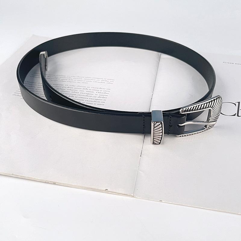 Top Layer Cowhide Retro Women's Belt with Casual Pants Jeans Women's Versatile Fashion Women's Belt