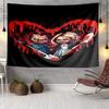 Chucky's Creepy Knife Play Tapestry, Unique Design Tapestry, Wall Decor for Bedroom,Livingroom, Playroom,Heartwarming Fan Holiday Gifts