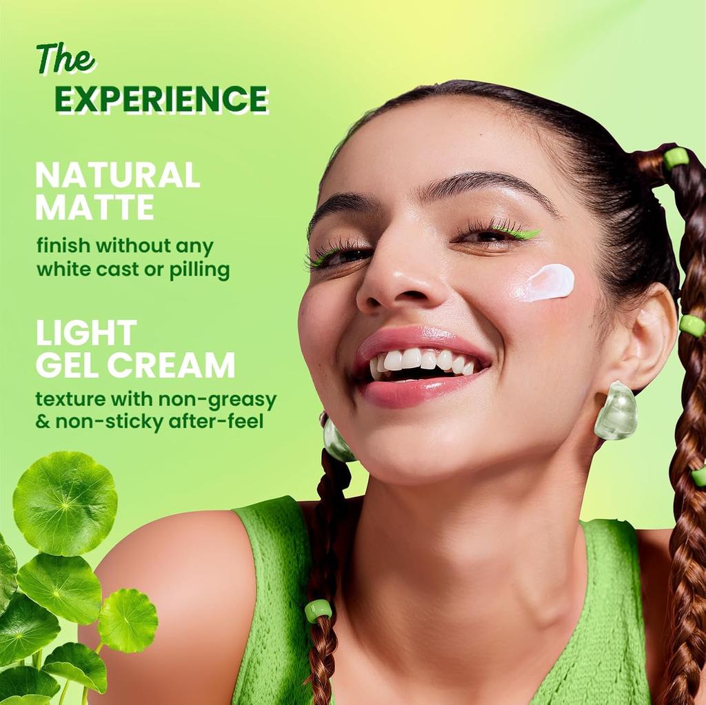 Dot & Key CICA Calming Mattifying Sunscreen SPF 50 PA++++ For Oily Acne Prone Sensitive Skin 80g X Pack of 2