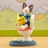 Cartoon Cat Resin Figurine For Party Favor And Business Promotion