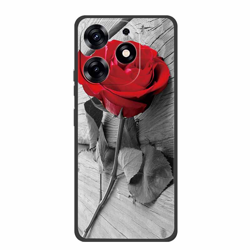 For Infinix Smart 8 Plus Case Luxury Soft Silicone TPU Phone Cases Cover For Infinix Smart8 Plus Protective Flower Painted Coque