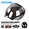 Authentic Bubble Mirror Motorcycle Helmet Three Button Type Retro Style Helmet Lenses Bubble Shield Visors Helmet Accessories
