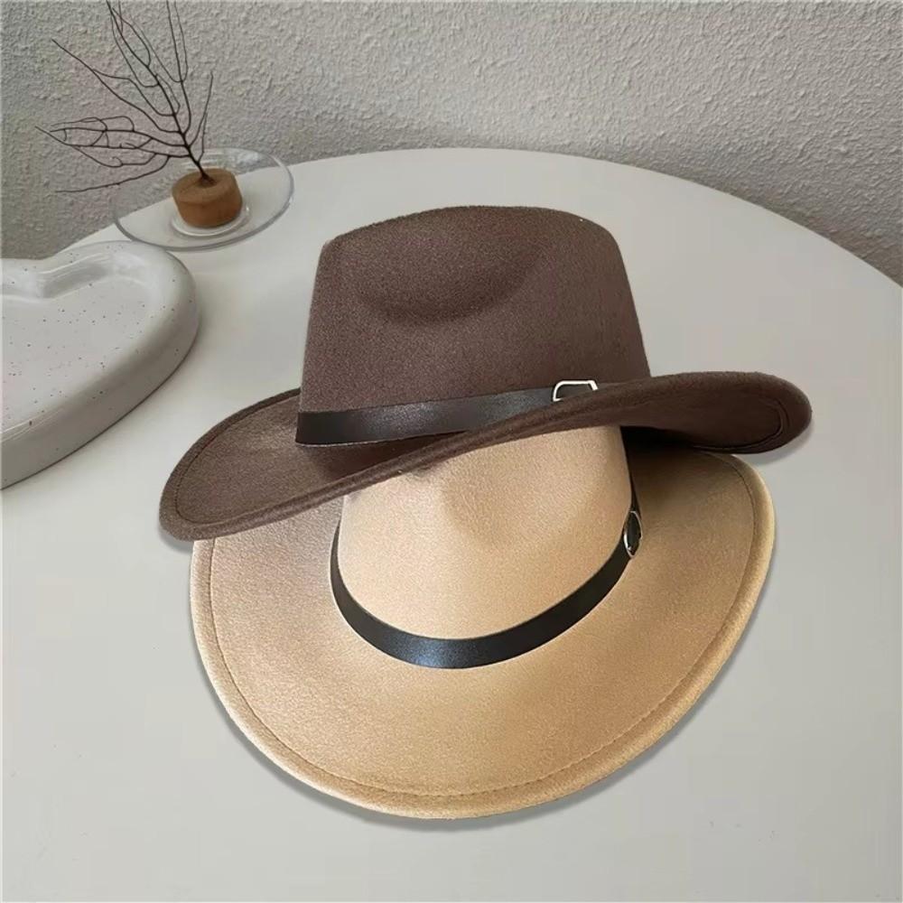 Daily Wear Cowboy Hat Retro Jazz Cap New Gentleman Hat  Autumn Winter