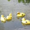 Floating Duck Decoy Cute Vivid Ducklings Fish Pond Ornament Plastic Decoy Yellow Floating Duckling Decoys Pond Decoration