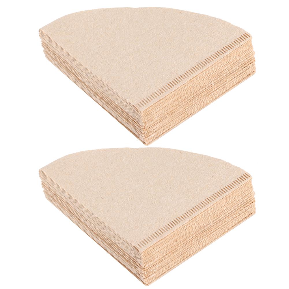 80Pcs ConeShaped Descartável Filtro de Café Papel Gotejamento Cafeteira Acessório para Fazer em Casa