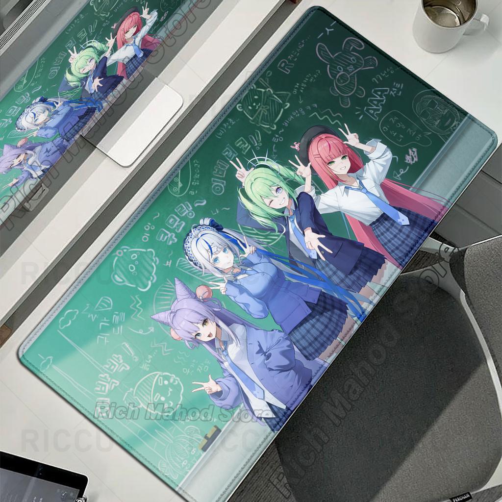 Xxl Anime Mousepad Cute Girl Tenko Shibuki E-Sports Keyboard Desk Mat Non-Slip Rubber Mouse Mat Extended Pad Office Accessories