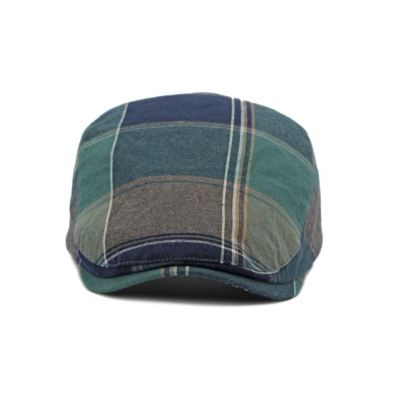 Kostkovaný baret Newsboy Čepice Ženy Jaro Léto Vintage Čepice Pánské Britská Plochá čepice Gatsby Painters Klobouky Ivy Klobouk Gorro Hombre Boina