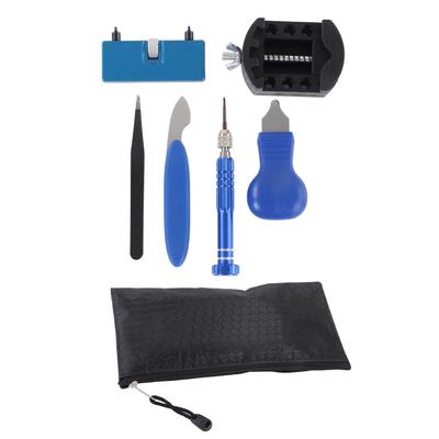 Uhrenreparaturwerkzeuge Uhrengehäuseöffner Hebelmesser Pinzetten Handbohrer Gehäusebodenöffner-Set