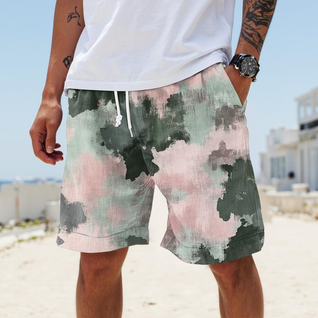 Men's Summer Large Casual Loose Sports Pants Beach Shorts