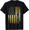 Gott Familie Steelers Pro US-Flagge Shirt Vatertag Papa Geschenk T-Shirt