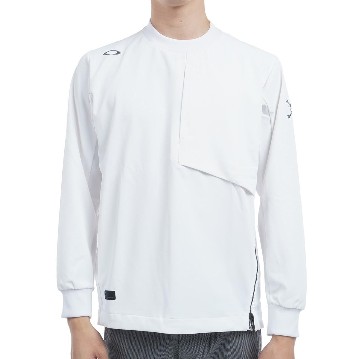 

Oakley Skull Pullover Crew Jacket Size L Size (100) White, (Japanese XL)