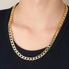 rplanning Gold Necklace with Curb Chain, Simple Design, Accessory for Men and Women