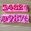 2-Piece Digital Chocolate Molds. 3D silicone 0-10 molds for candy, biscuits & cake decor.