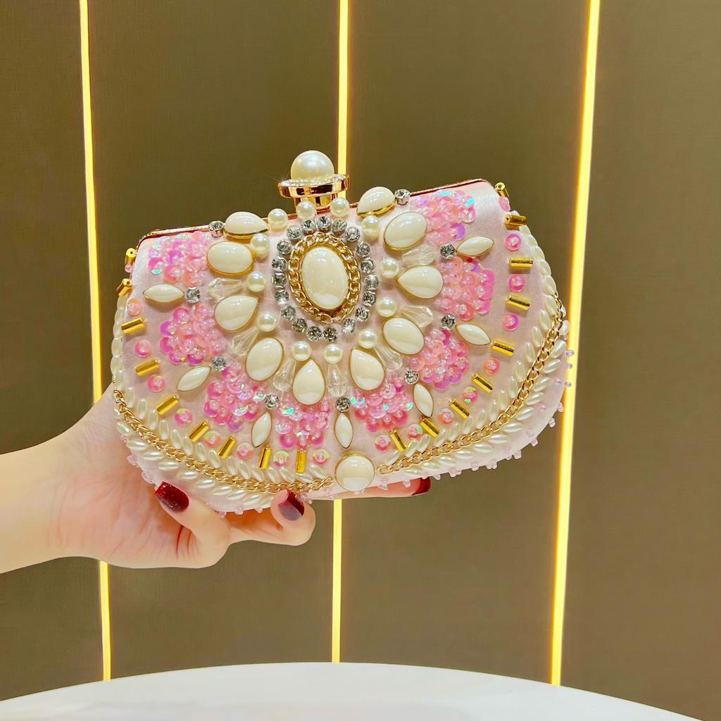 Evening Banquet Formal Dress Handbag Shoulder Bag Women's Bag Diamond-encrusted Clutch Bag