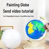 DIY Painting Globe Kit with Wooden Stand