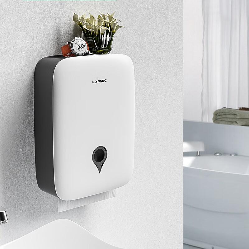 Miling Wall-Mounted White Paper Towel Dispenser