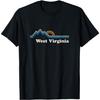 Retro West Virginia WV Vintage Sunrise Mountains T-Shirt