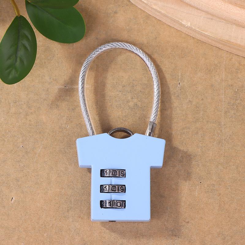 3 Digit Zinc Alloy Password Lock Steel Wire Security Lock Suitcase Luggage Anti-Theft Coded Lock Cupboard Cabinet Locker Padlock