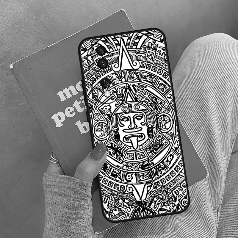 Aztec Calendar Mayan Native Stone For Honor Magic 6 7 8 Pro Case For Honor 400 200 Lite 50 70 90 X8c X8b X9a X9b X9c X9d Win RT