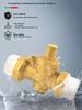 Water Pipe Pressure Reducing Valve for Home Heaters - PPR20/25/32, 4-Point PE Fitting