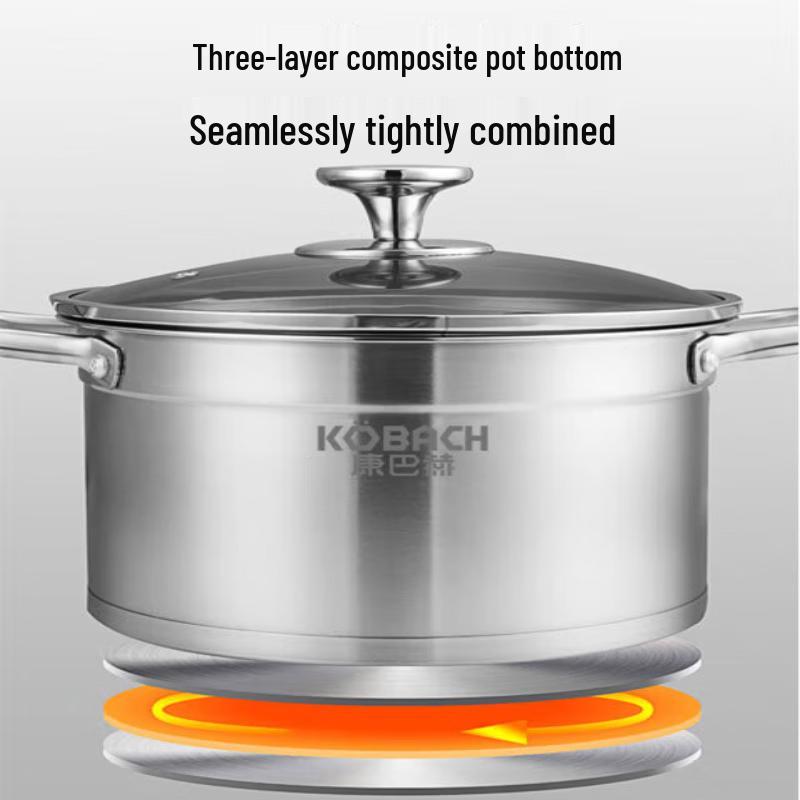 Kombach 22cm 304 Stainless Steel Stockpot