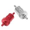 2 Pieces 8mm Aluminium Inline Fuel Petrol Diesels Filter White