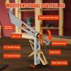 Dovetail Jig with 6:1 and 8:1 Slopes for Woodworking,Multi Angle Measuring Ruler with Dovetail Jig,Stainless Steel Movable Dovetail Guide Includes