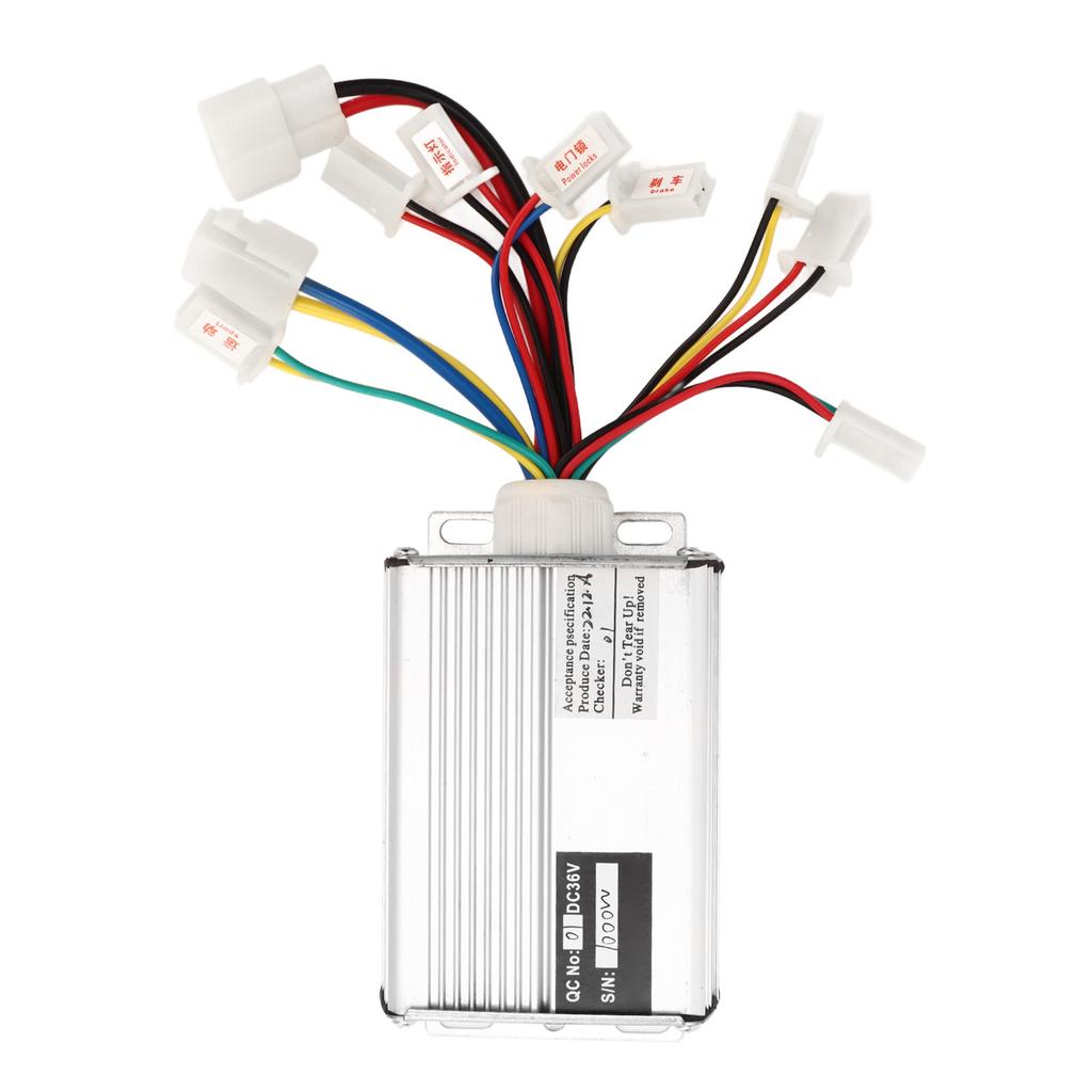 36V 1000W Brushed Motor Controller Throttle Grip Set with Electric Power Lock Electric Bike Conversion Kit