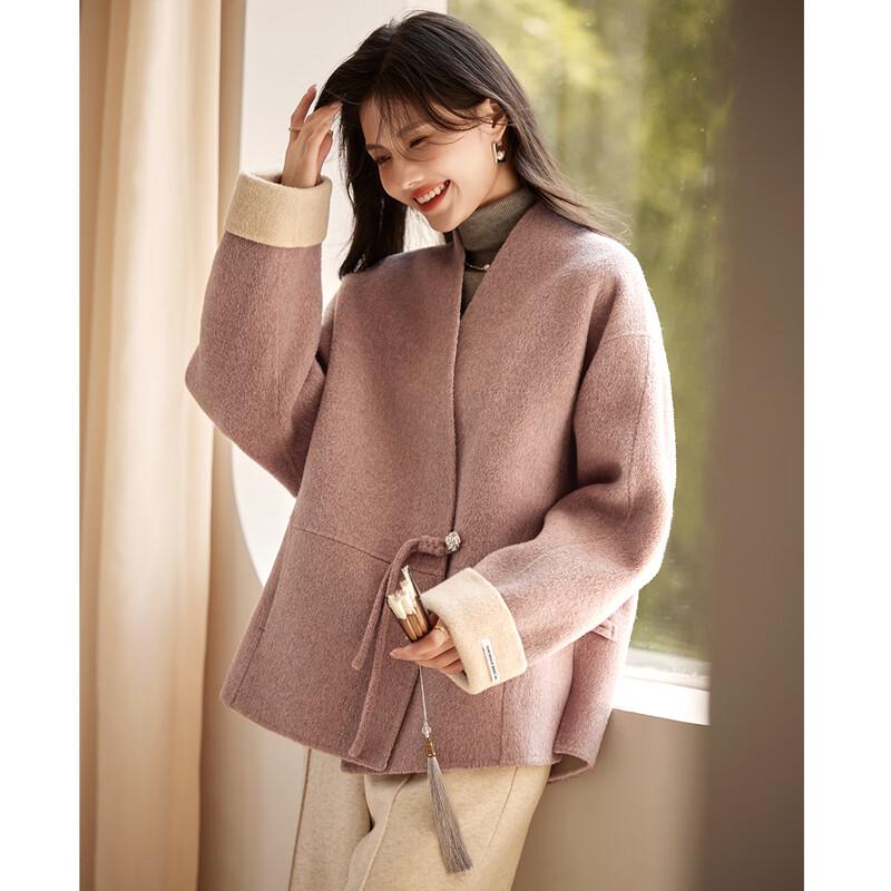 Women's Short Double-sided Wool Blend Coat