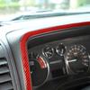 Red Carbon fiber Dashboard Panel Cover Trim Sticker For Hummer H3 2005-09