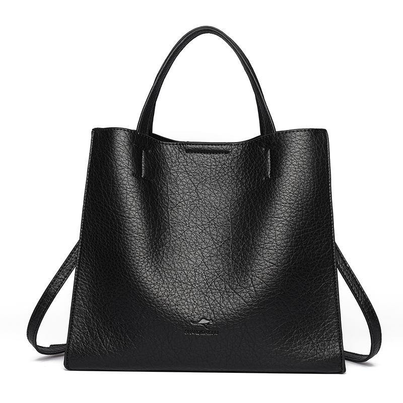 Women's PU Handbag Large Capacity Commuter Shoulder Bag