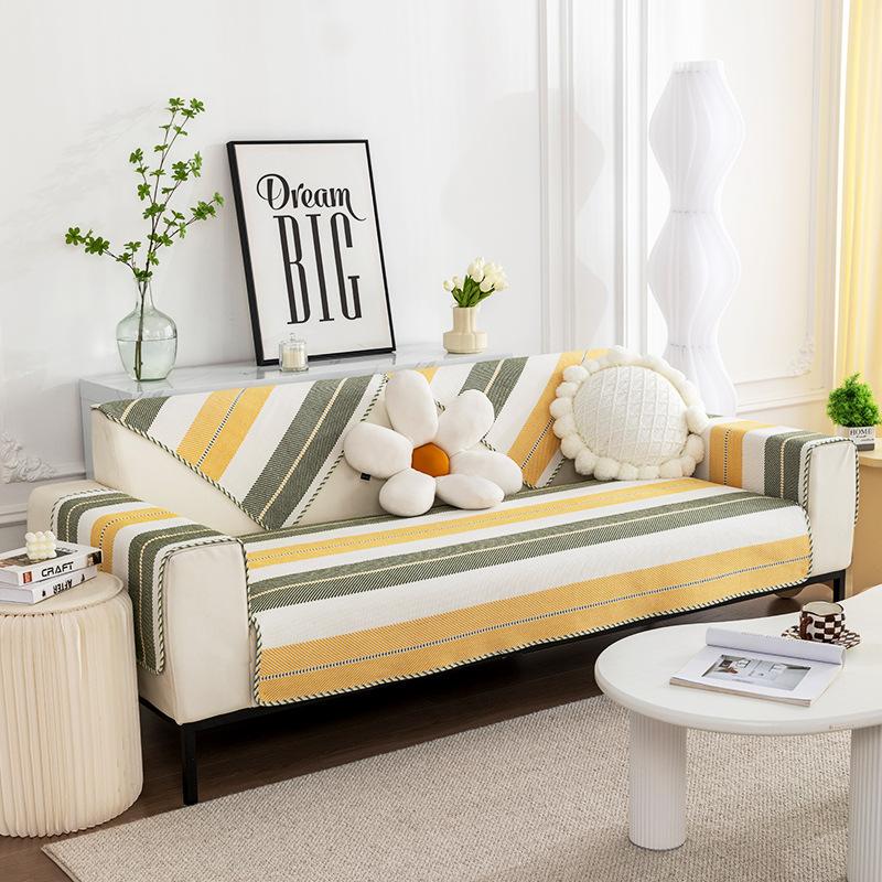 Sofa Cushion Breathable Sofa Cushion Non-Slip Non-Fading Cover Cloth Four Seasons Universal Armrest Towel