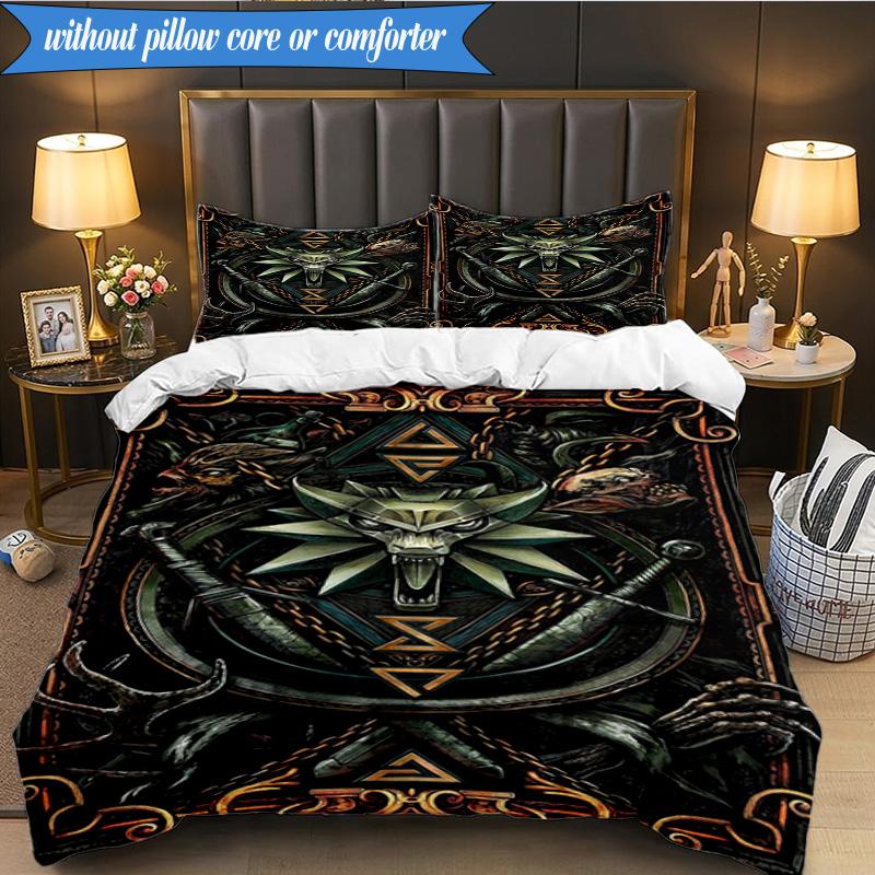 wizard dragon 3pcs K-pop music group Bedding set,Ideal for Bedroom, Dormitory,Including Duvet Cover And 2pcs Pillowcases,Fan gifts