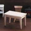 Ornament 1:12 Wooden Decorative Miniature Tiny Dining Room Dollhouse Furniture Chair Table