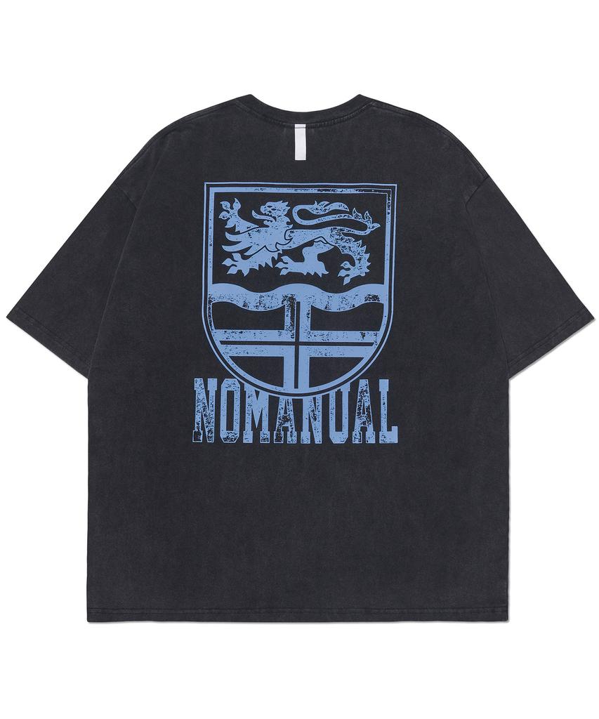 Nomaenyueol Emblem Washed T-Shirt - Washed Black
