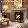 Spark Guard for Fireplaces, Elegant Spark Catcher, Foldable, Coated, Black, 135 x 85 cm