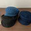 Temperament Denim Schiebermütze Damen Herbst Vielseitig Gesicht Zeigend Kleine Baskenmütze Zeitungsjungenmütze